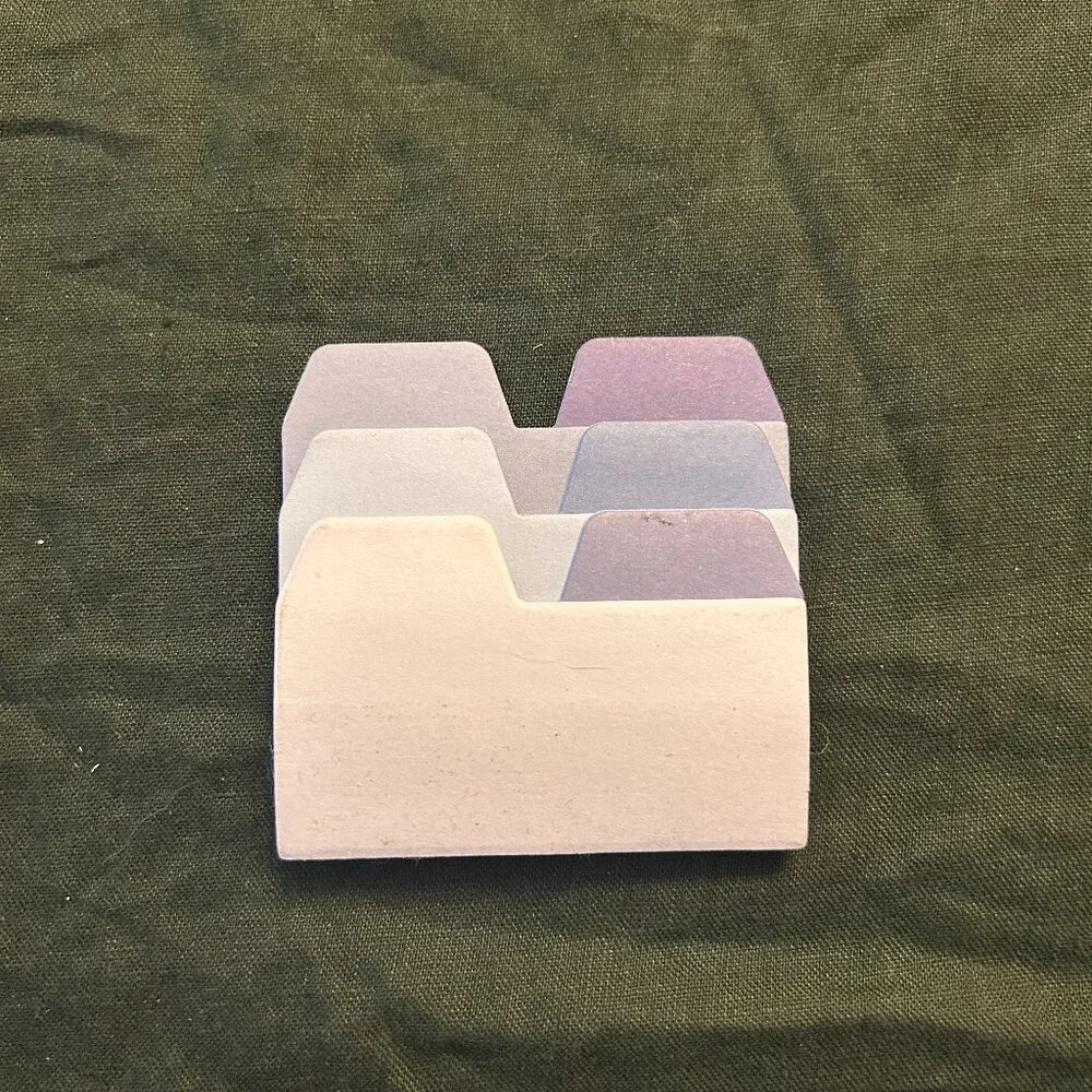 2 sets of side tab page marker sticky notes